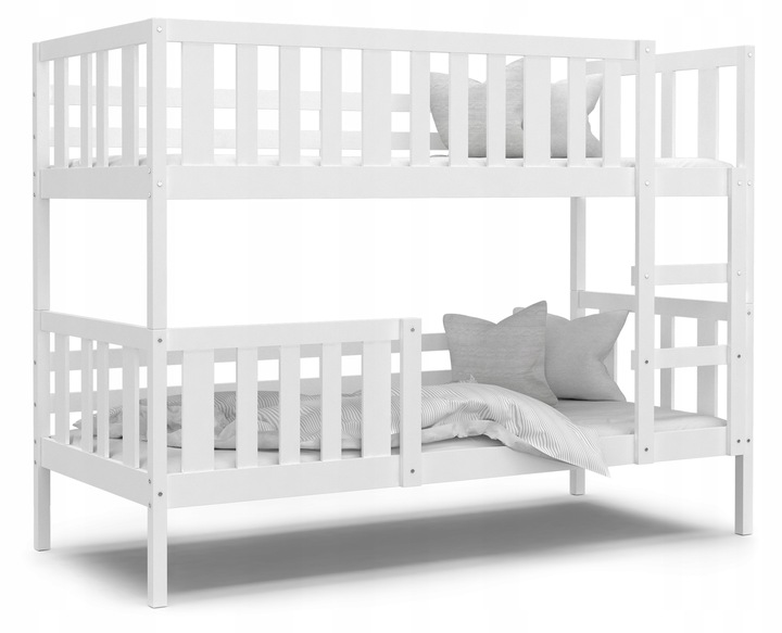 Dětská patrová postel NEMO 80x190 cm BÍLÁ