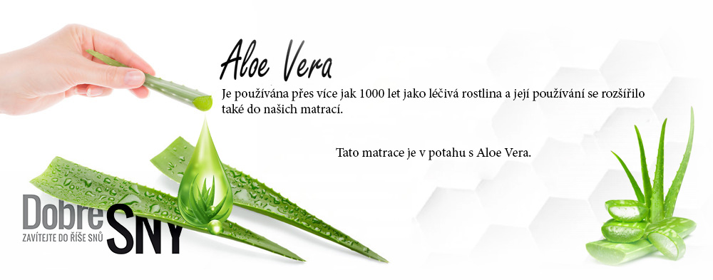 Pěnová matrace LIGHT ALOE VERA 140x200 cm 11 cm s kokosem