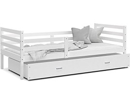 Dětská postel s přistýlkou JACEK P2 190x80 cm ŠEDÁ-RŮŽOVÁ