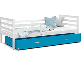 Dětská postel s přistýlkou JACEK P2 200x90 cm ŠEDÁ-BÍLÁ
