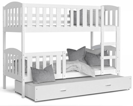 Detská poschodová posteľ KUBU 3 200x90cm BOROVICA
