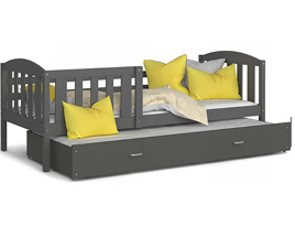 Detská posteľ KUBU P2 200x90 cm BIELA-BIELA