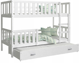 Dětská postel s přistýlkou NEMO P2 190x80 cm BÍLÁ