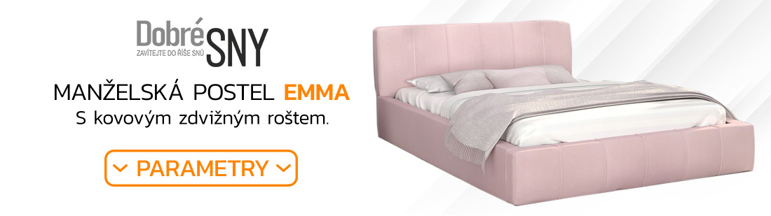 Čalouněná postel 140x200 cm EMMA Růžová s roštem