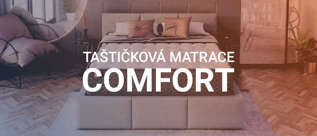 Taštičková matrace COMFORT 160x200 cm s latexem 25 cm