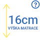 Pěnová matrace EVA CASHMERE+ 100x200 cm 16 cm
