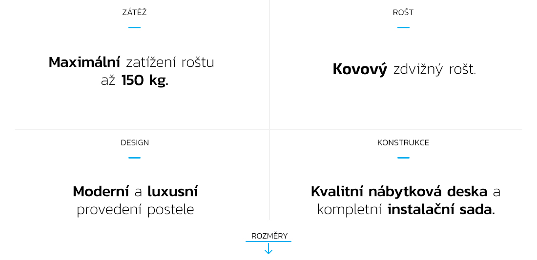 Čalouněná postel AMBER 180x200 Černá Trinity s úložným prostorem kovový rošt