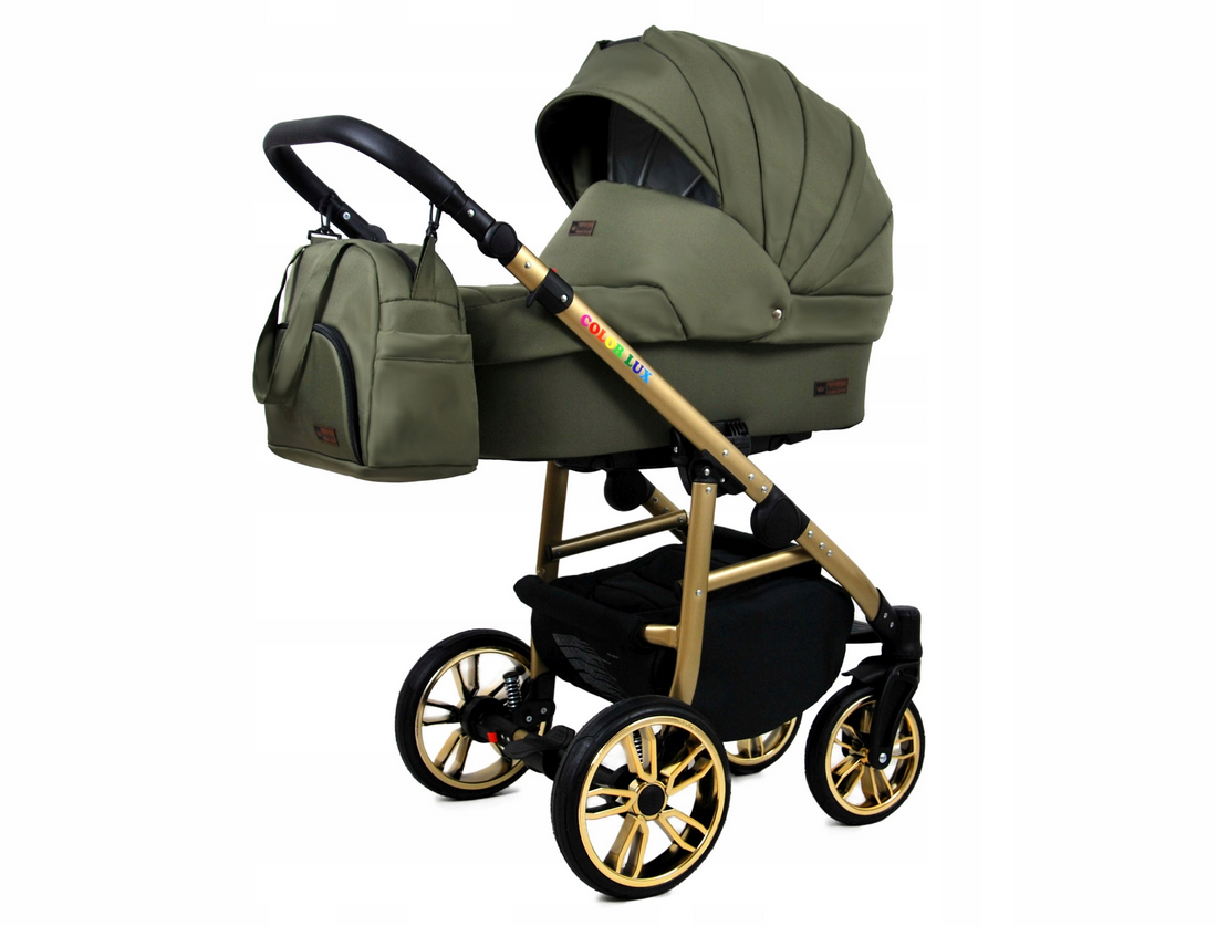 Kočárek 3v1 BabyLux Color Lux Olive