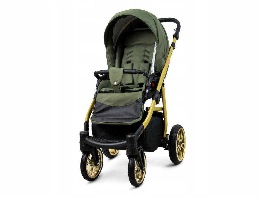 Kočárek 3v1 BabyLux Color Lux Olive