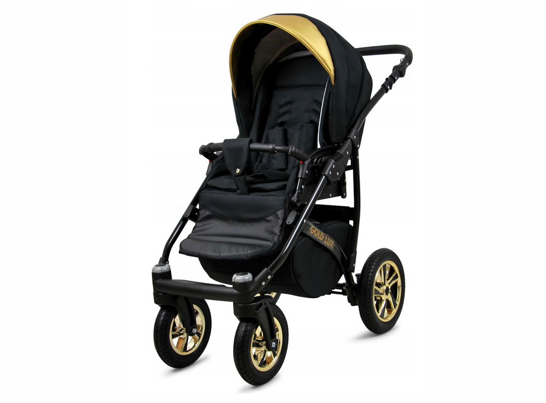 Kočárek 4v1 BabyLux Gold Lux Onyx