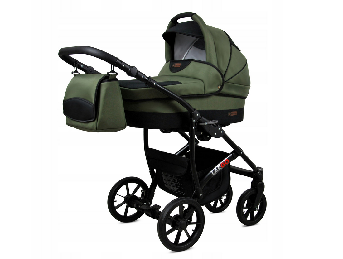 Kočárek 3v1 BabyLux Largo Olive Black