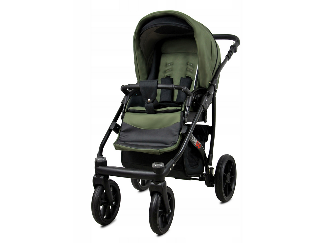 Kočárek 3v1 BabyLux Largo Olive Black