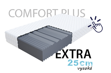 Pěnová matrace COMFORT PLUS JUMBO 80x200 cm 20 cm