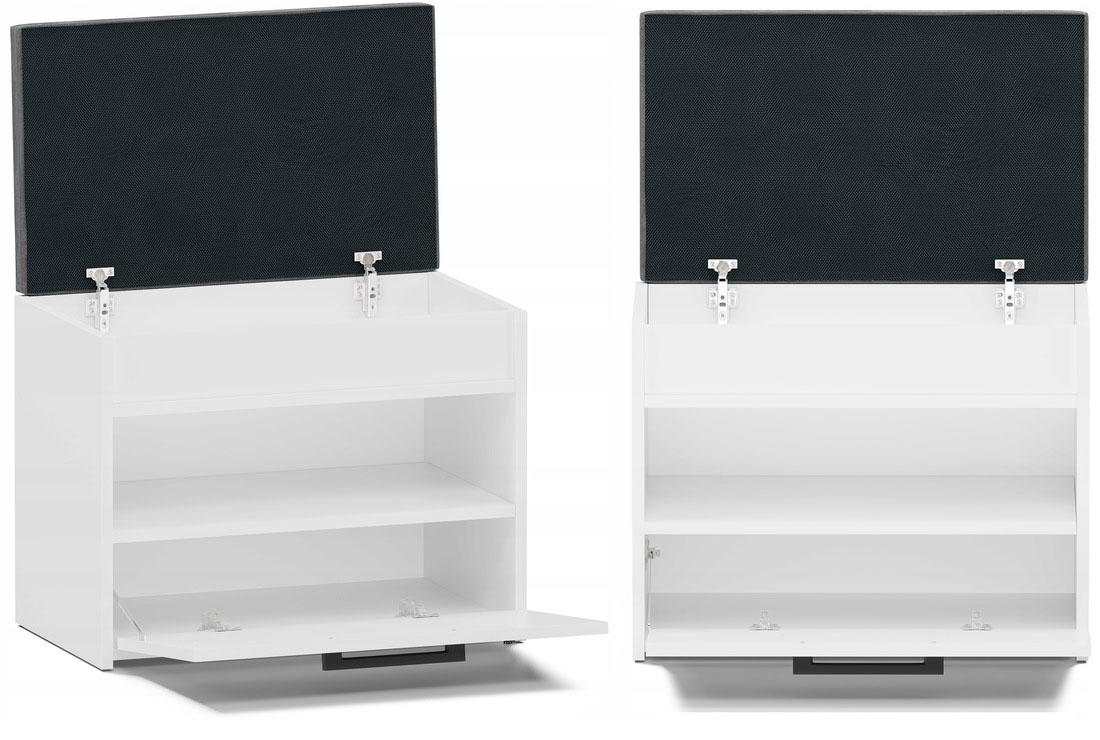 Botník s lavicí PARMA MINI BÍLÁ