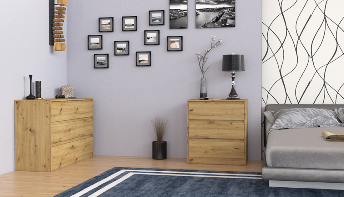 Komoda ATHENA 6 DUB ARTISAN matná