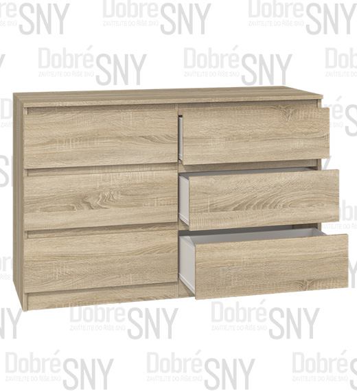 Komoda AURORA 400 DUB SONOMA matná
