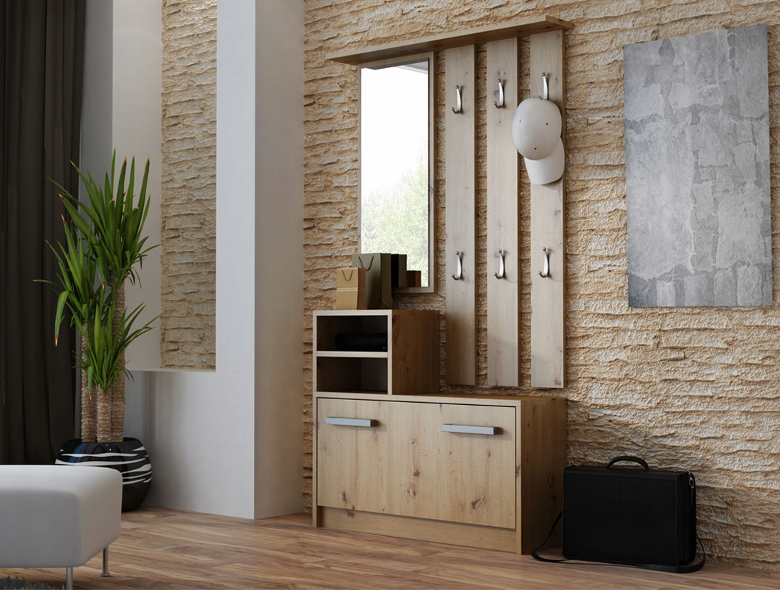 Předsíňová stěna ERVIN dub artisan