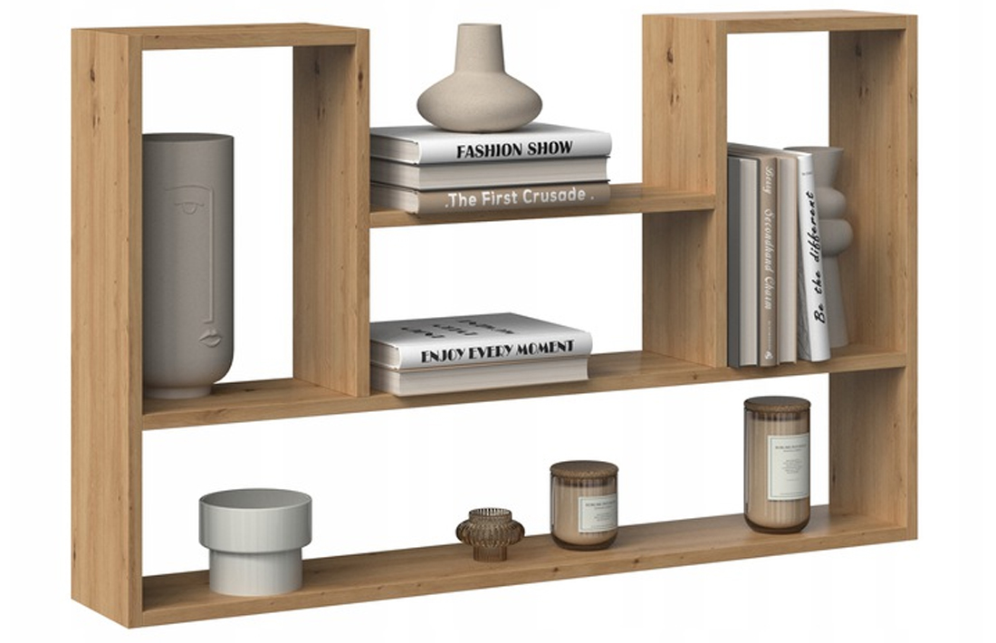 Nástěnná police BILBAO 4P dub artisan