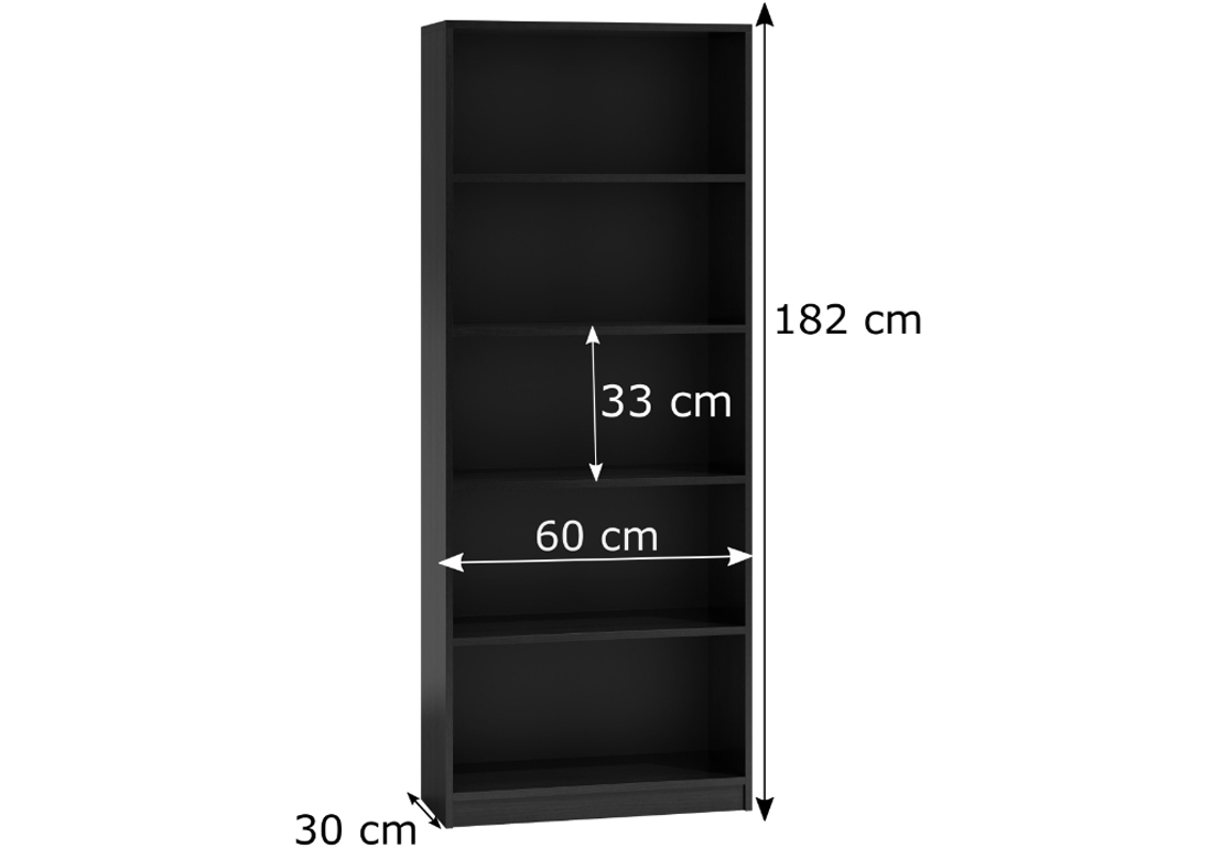 Policový regál R60 černá