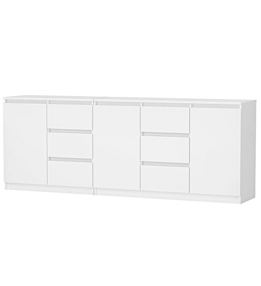 Komoda COSTA 1D3S/2D3S bílá