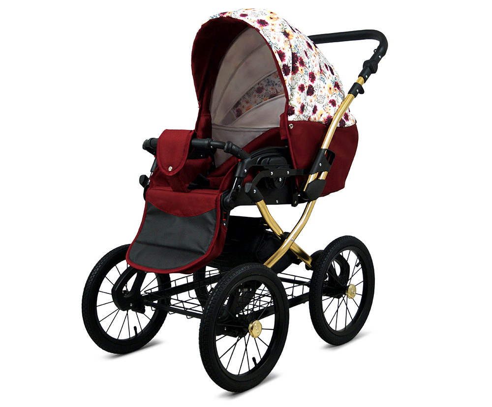 Kočárek 4v1 BabyLux Qbaro Black