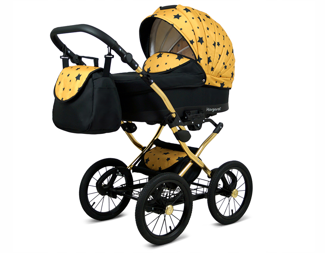 Kočárek 4v1 BabyLux Qbaro Black