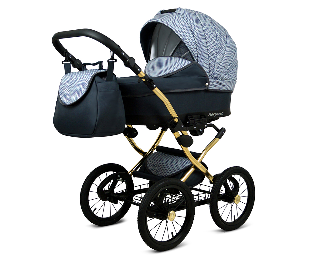 Kočárek 4v1 BabyLux Qbaro Black