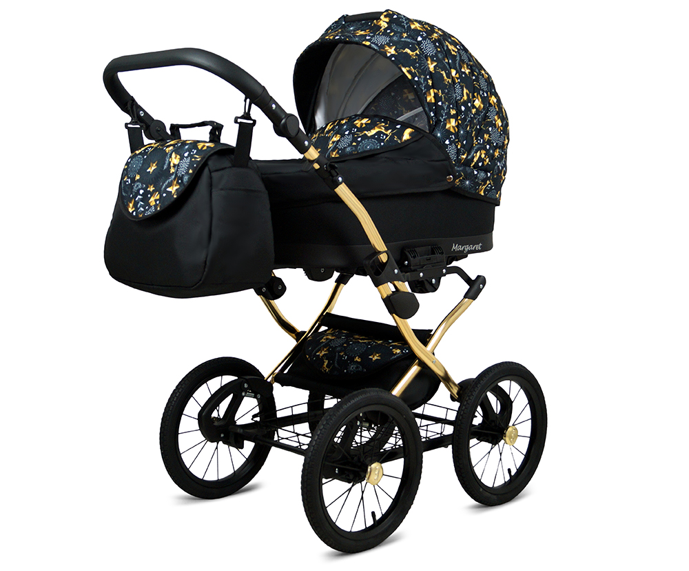 Kočárek 4v1 BabyLux Qbaro Black