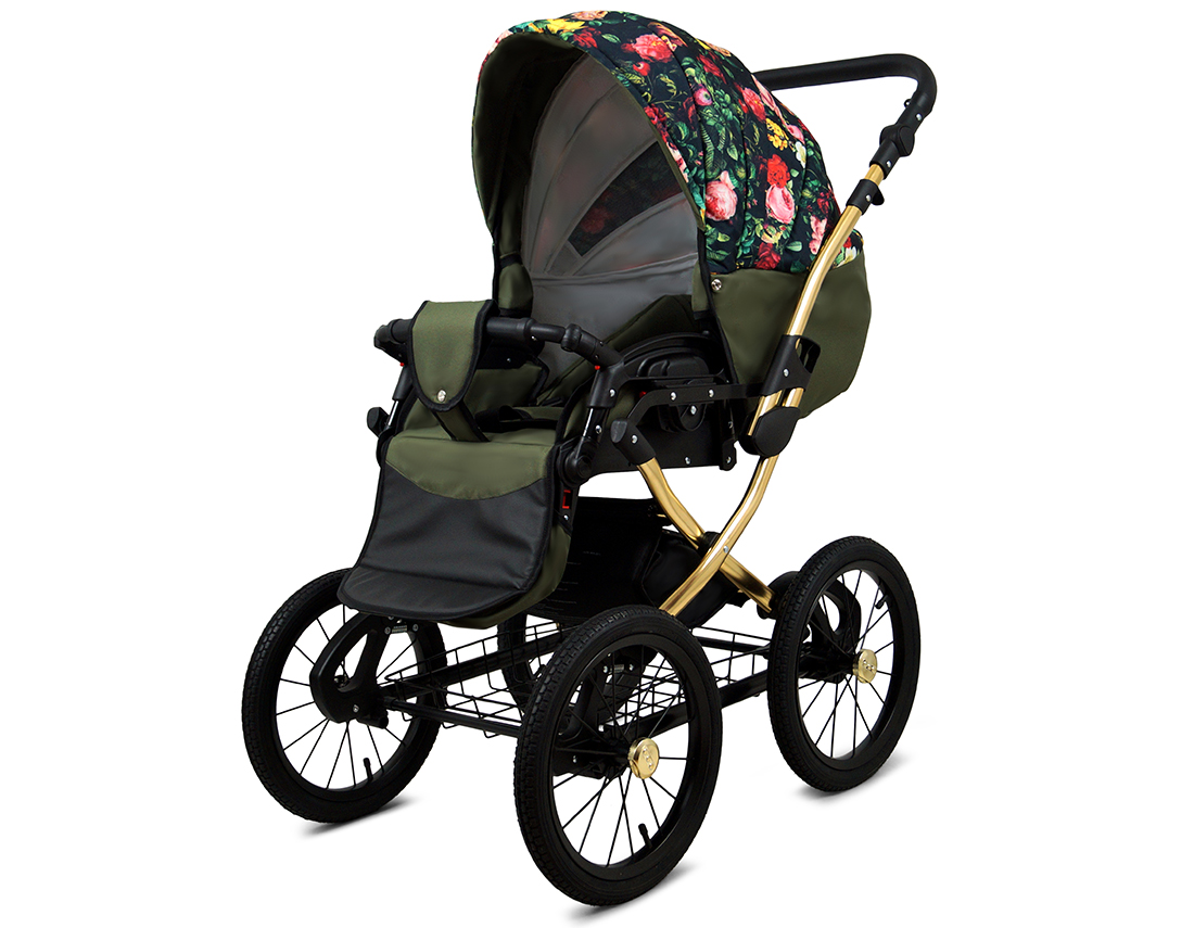 Kočárek 4v1 BabyLux Qbaro Black