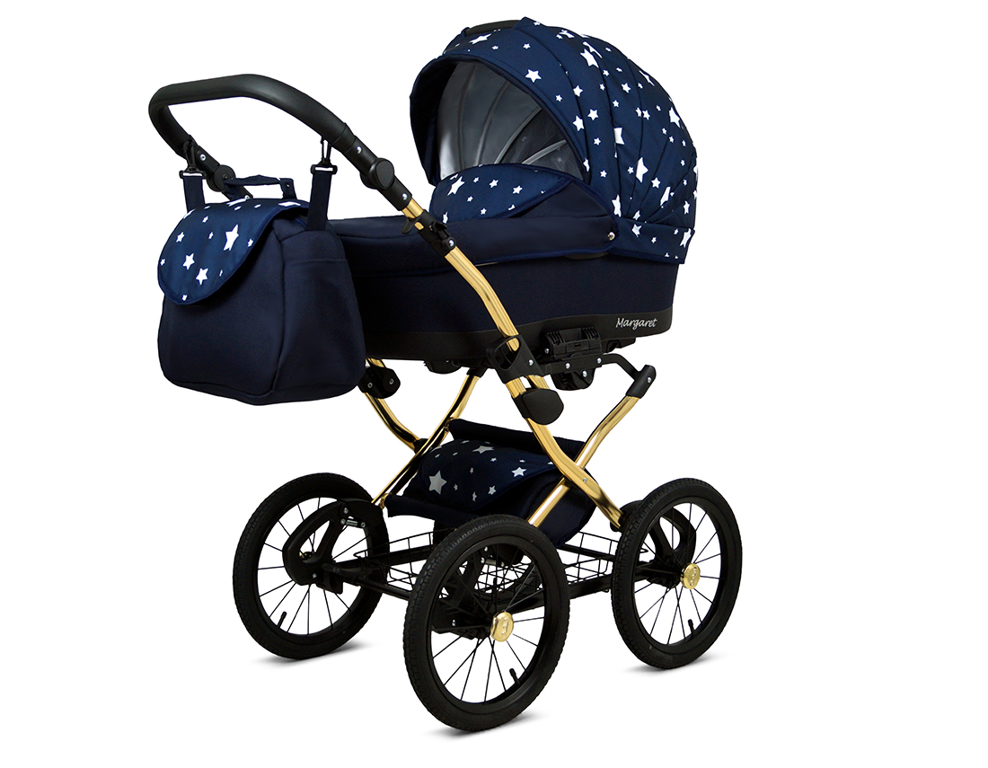 Kočárek 4v1 BabyLux Qbaro Black