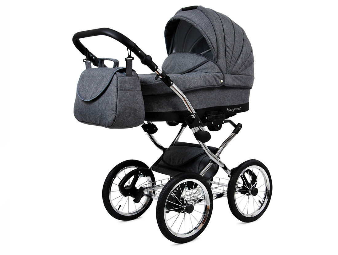 Kočárek 4v1 BabyLux Qbaro Black