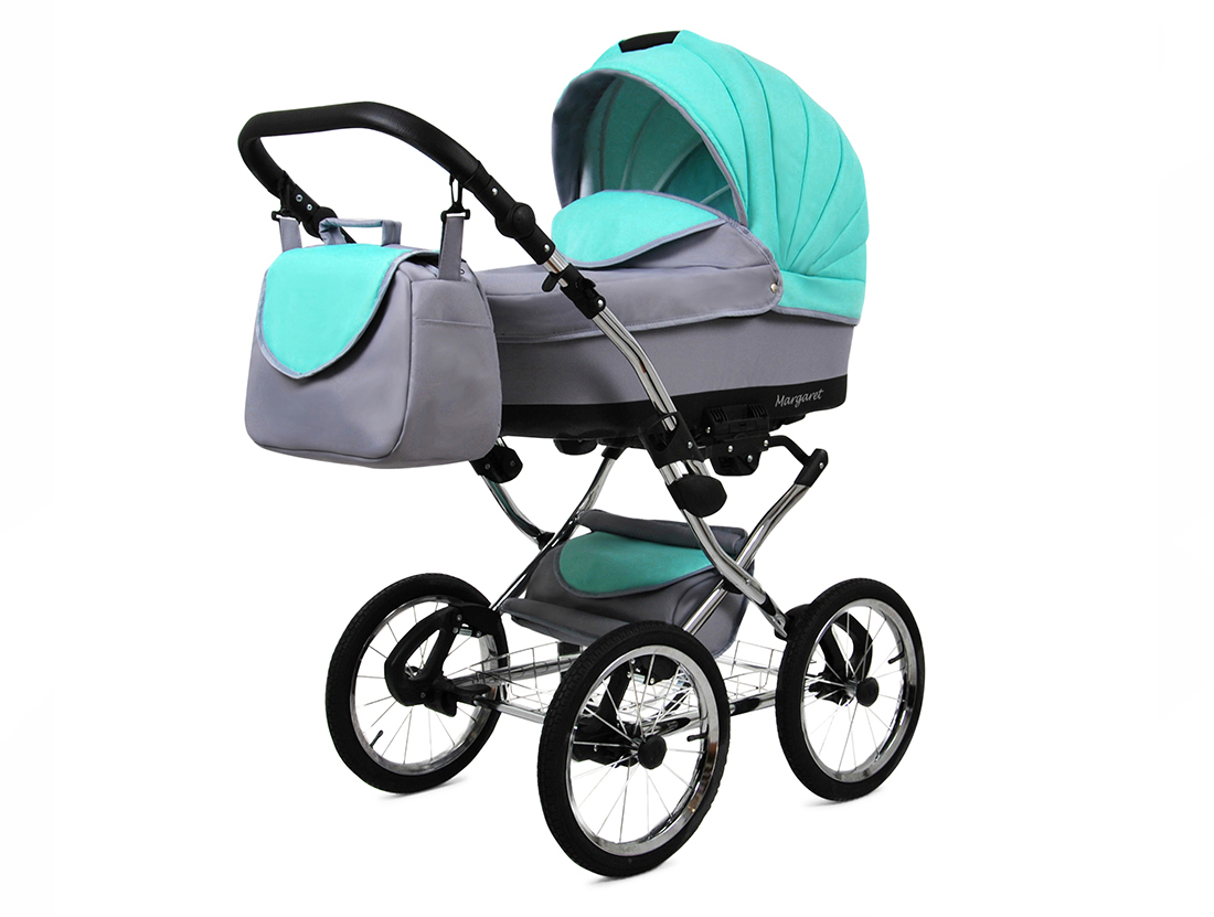 Kočárek 4v1 BabyLux Margaret Exclusive Wild Flowers