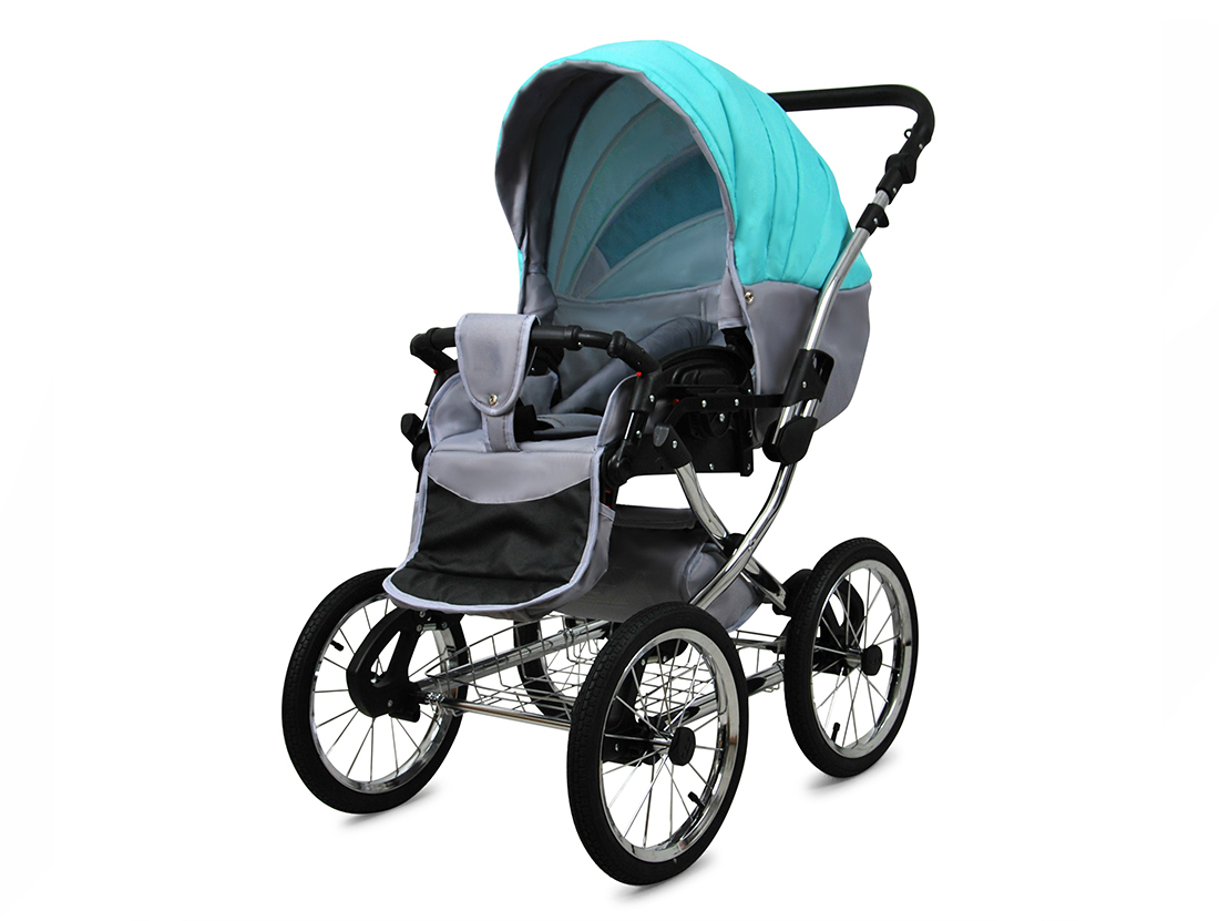 Kočárek 4v1 BabyLux Margaret Exclusive Wild Flowers