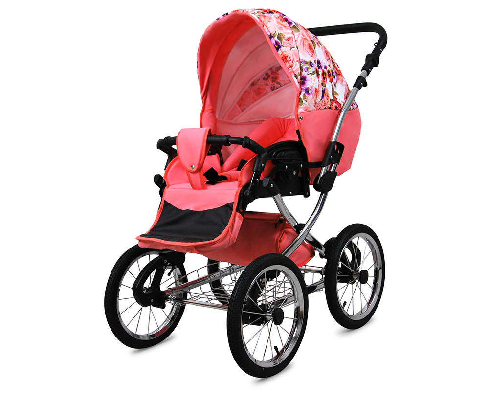 Kočárek 4v1 BabyLux Qbaro Black