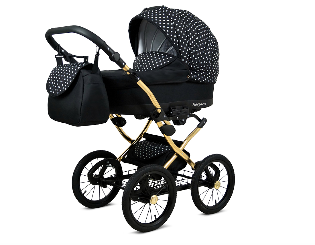 Kočárek 4v1 BabyLux Qbaro Black