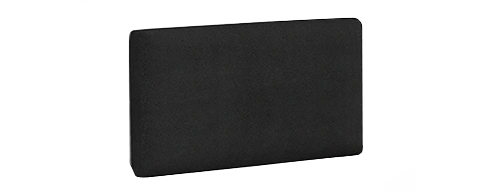 Čalouněný nástěnný panel 45x25cm ČERNÁ TRINITY