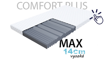 Pěnová matrace COMFORT PLUS 80x200 cm 10 cm