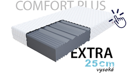 Pěnová matrace COMFORT PLUS 80x200 cm 10 cm
