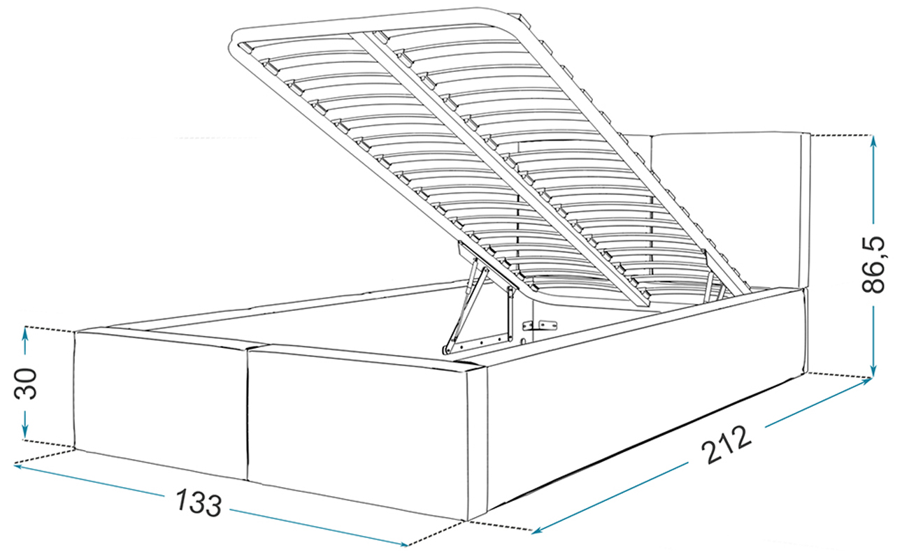 Čalouněná postel AMBER 120x200 Růžová Trinity s úložným prostorem kovový rošt