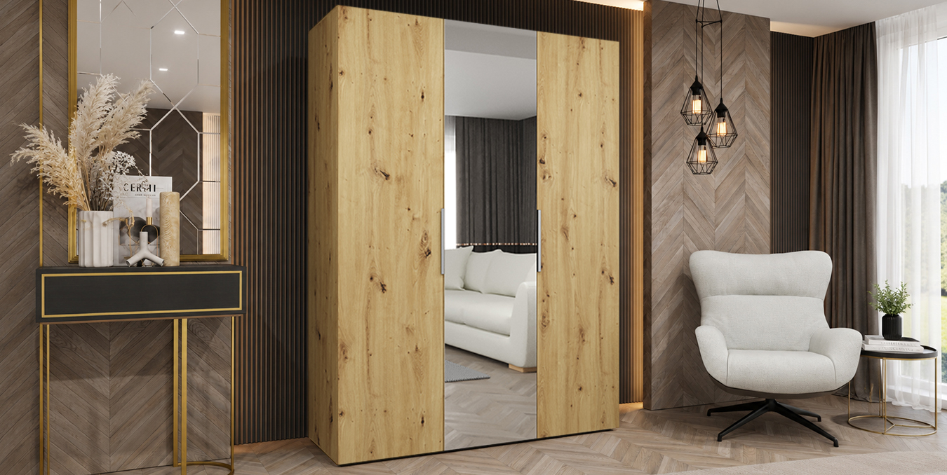 Šatní skříň MARBELLA 2 150 cm Dub Artisan