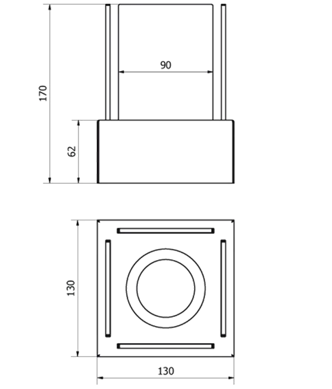 BIOKRB 13x13 cm SMART BÍLÁ