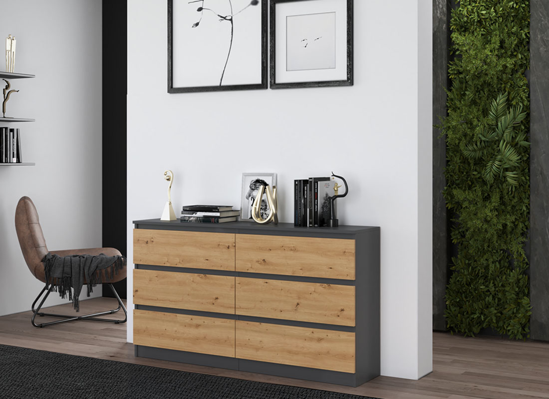 Komoda ATHENA 6 DUB ARTISAN matná