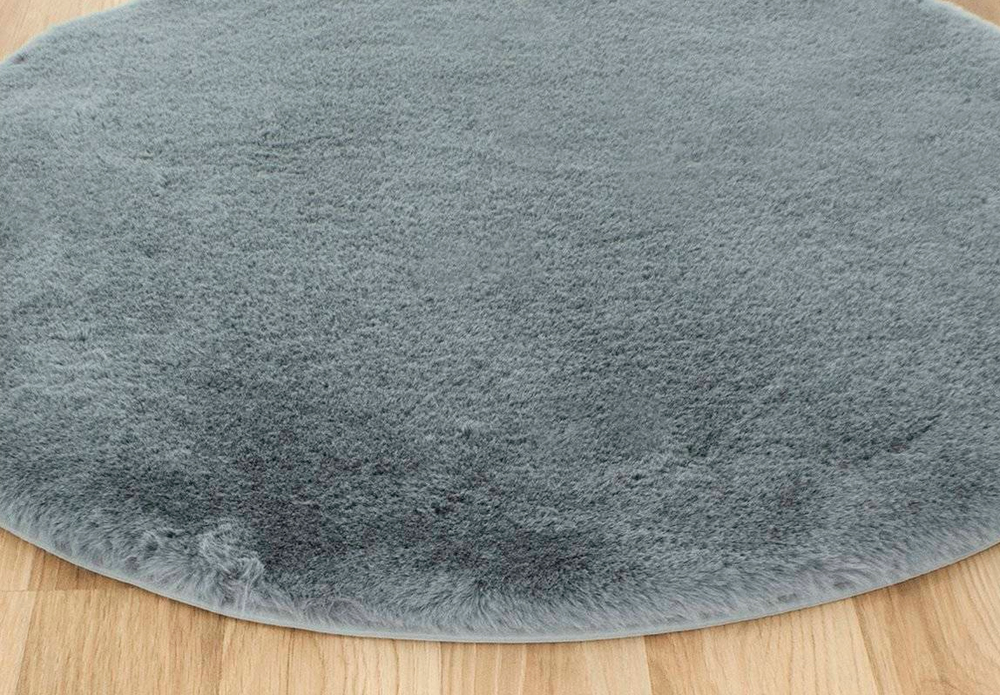 Kusový kulatý koberec Rabbit TMAVĚ ŠEDÁ 110cm