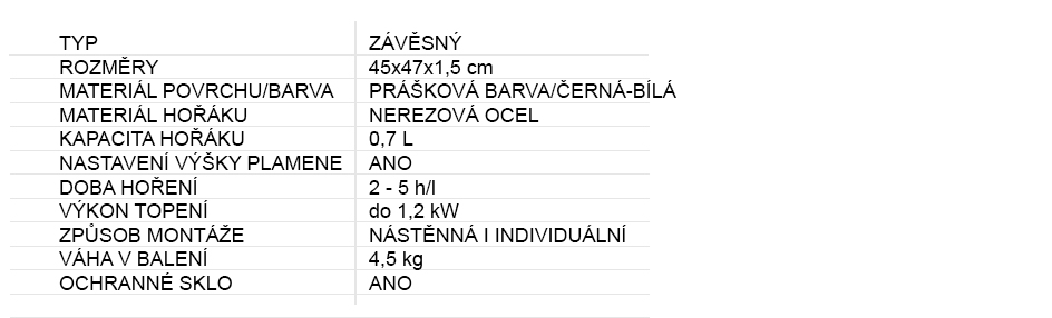 BIO KRB BOARD nástěnný černo bílý s ochranným sklem