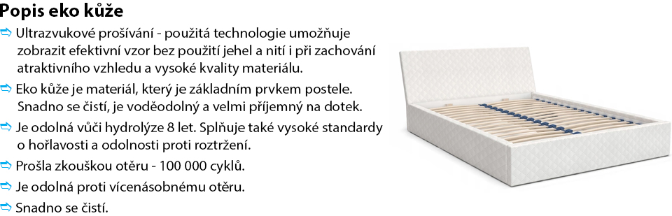 Luxusní manželská postel VEGAS 1 tmavá šedá 160x200 z eko kůže s dřevěným roštem