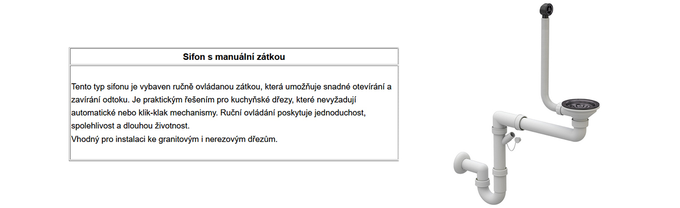 Granitový dřez DON ČERNÁ