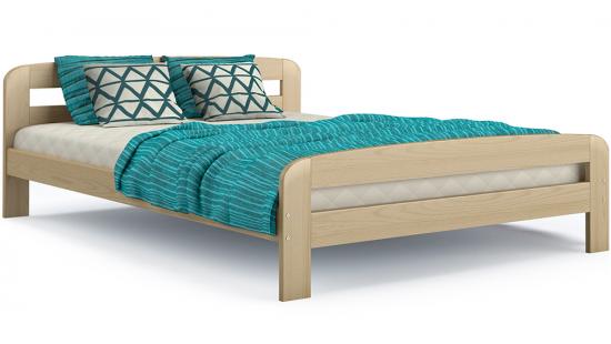 Moderní postel DALLAS 120x200 dřevěná BOROVICE