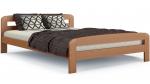 Moderní postel DALLAS 140x200 dřevěná OLŠE