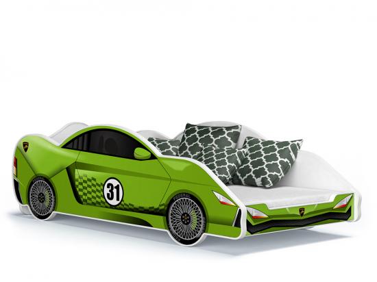 Dětská postel AUTO 180x90 zelená