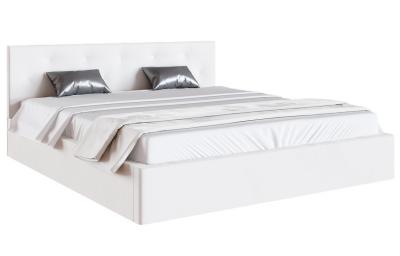 Luxusní manželská postel CRYSTAL bílá 180x200 s dřevěným roštem